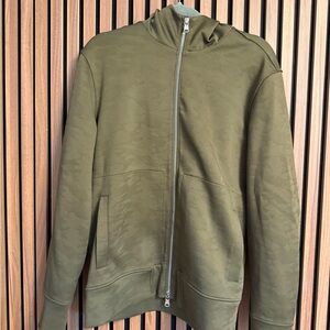 Banana Republic Khaki Zip-Up Men's Sweater